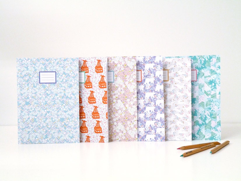 Set of 6 notebooks - Lot de 6 cahiers