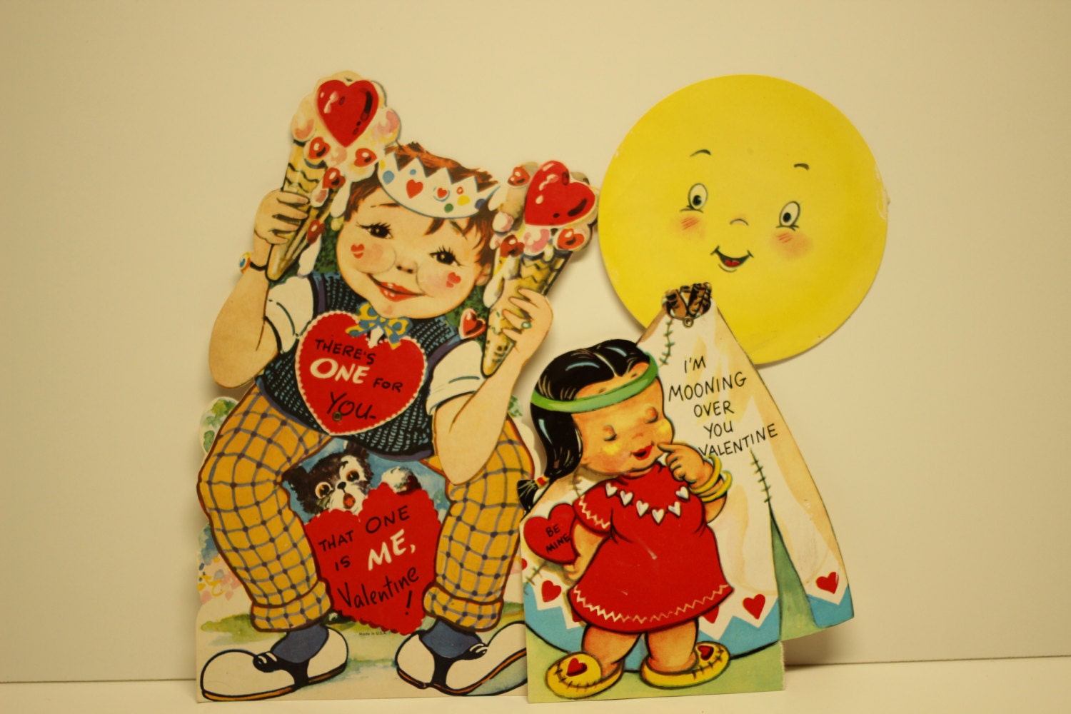 Vintage Valentines Childrens 1950s used moveable