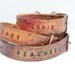 Personalized Leather Dog Collar -Rugged Style