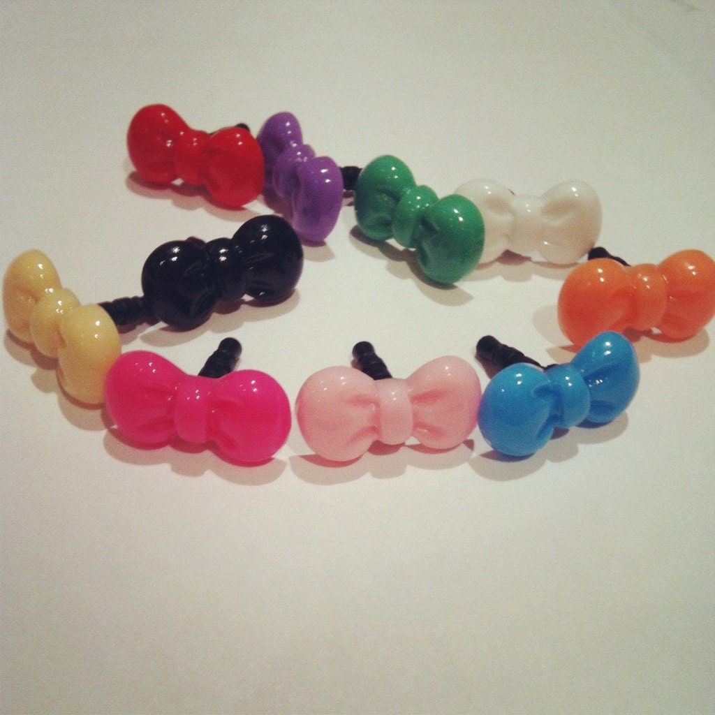 Cute Bow Anti Dust Plug for iPhone 3,4/4s,5