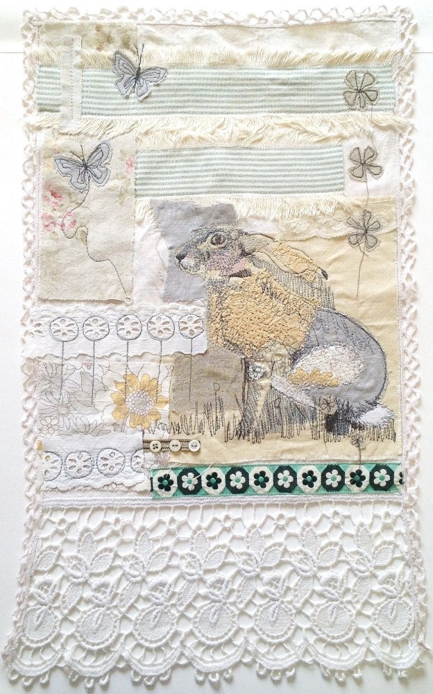 Hare Wall Hanging/ Textile Picture