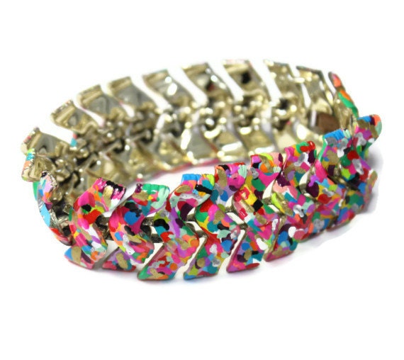 Graffiti Vintage Hand Painted Bracelet