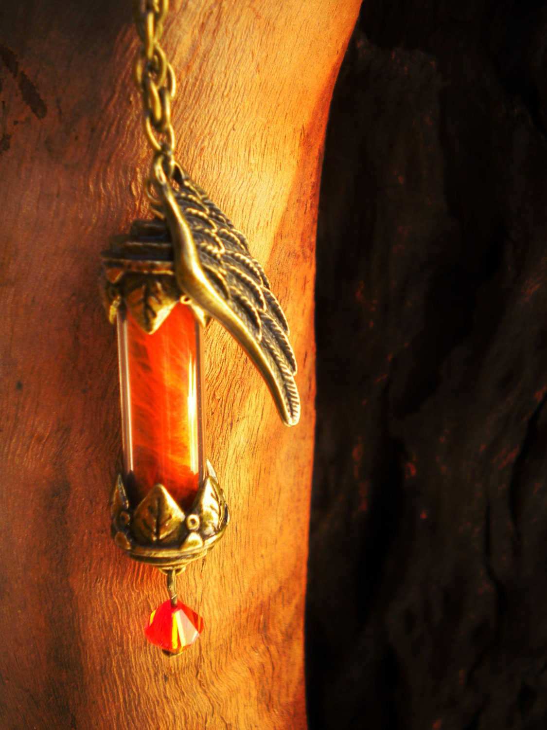 Phoenix Down - Final Fantasy Necklace - Phoenix Potion - Phoenix Feathers - Phoenix Vial - Final Fantasy Jewelry