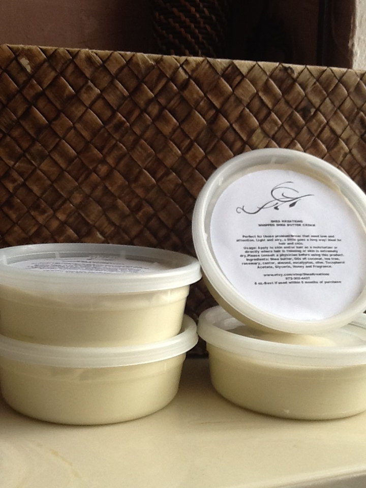 8 oz. Whipped Shea Butter Cream Moisturizer Conditioner Natural