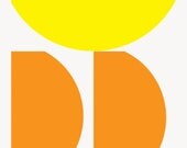 Oranges and Lemons. Original Handmade Screenprint by Printerella London. Spring/Summer 2013