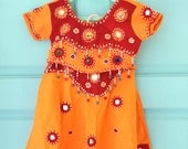 Vintage Hand-Sewn Indian Mirrored Bells Infant Costume