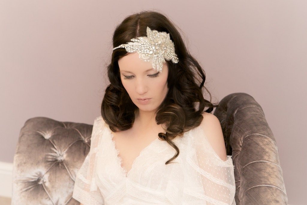 Rhinestone Bridal Headband 'Deva'