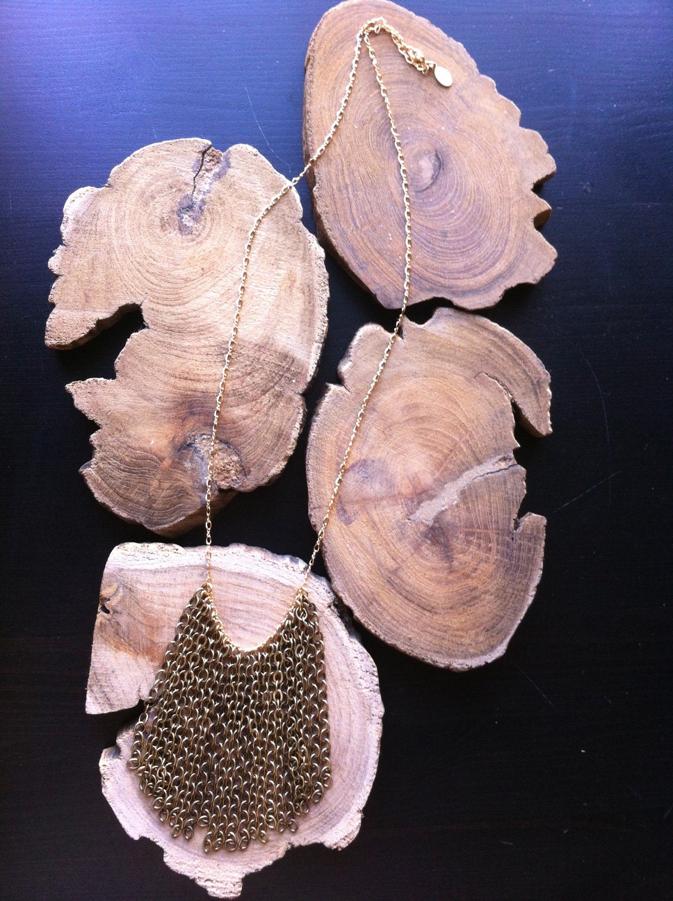 Freida gold bib necklace