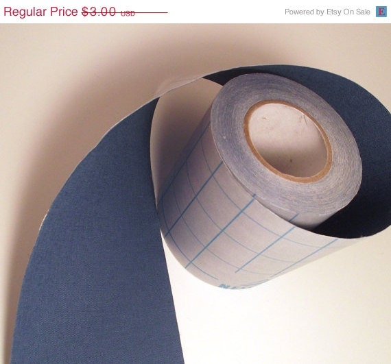 Sale 1' Denim Blue Adhesive Fabric Book Cloth Tape Bookbinding Supplies Book Repair Tape Mixed Media Destash