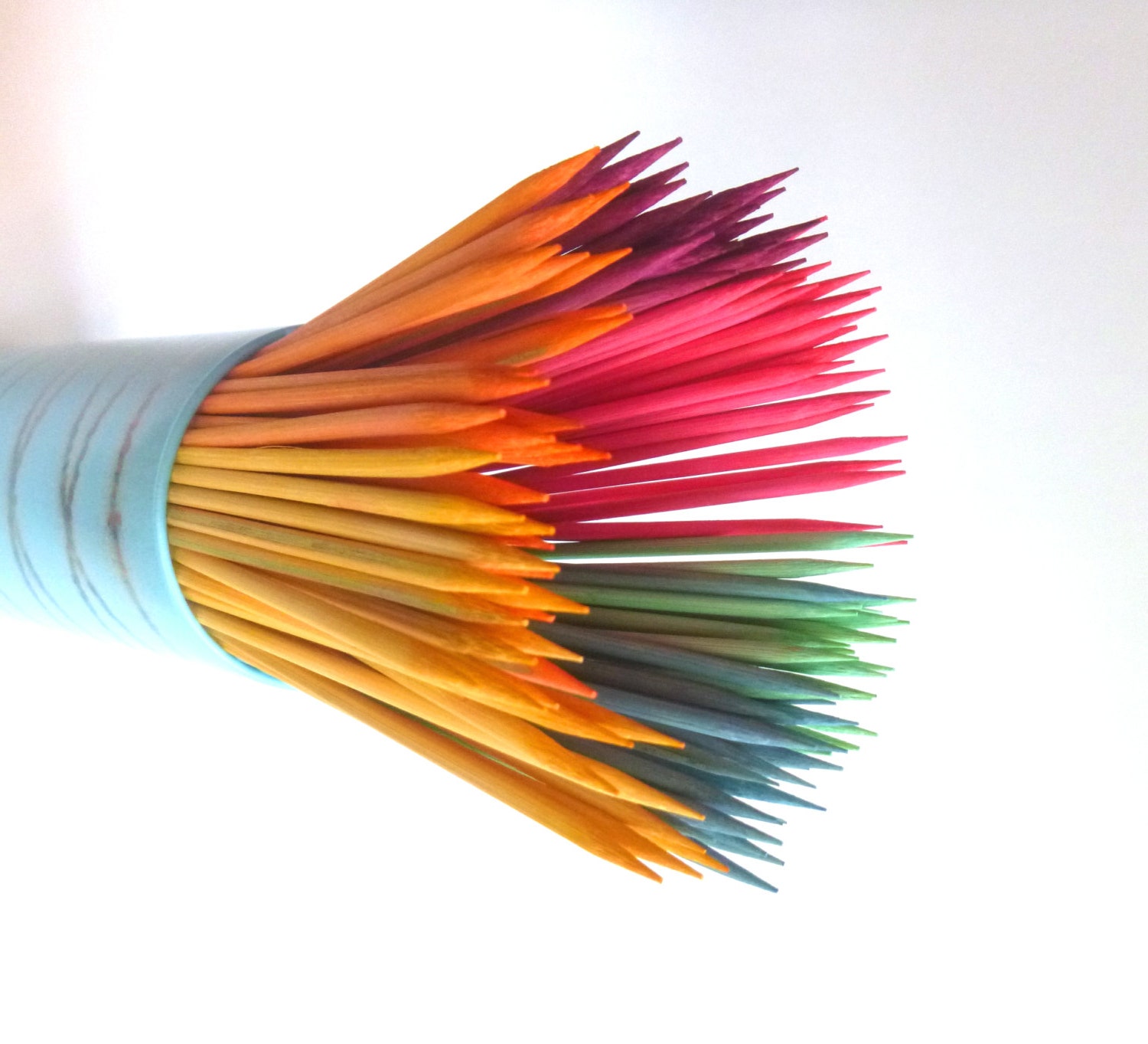 Rainbow Assortment of Colored Bamboo Skewers 12" - 120ct