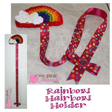 Rainbow Hair Bow Holder- Made to Order