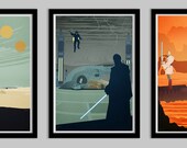 Episode 1-3 Prequel Trilogy Rare Custom Limited Edition Poster Set 18x24