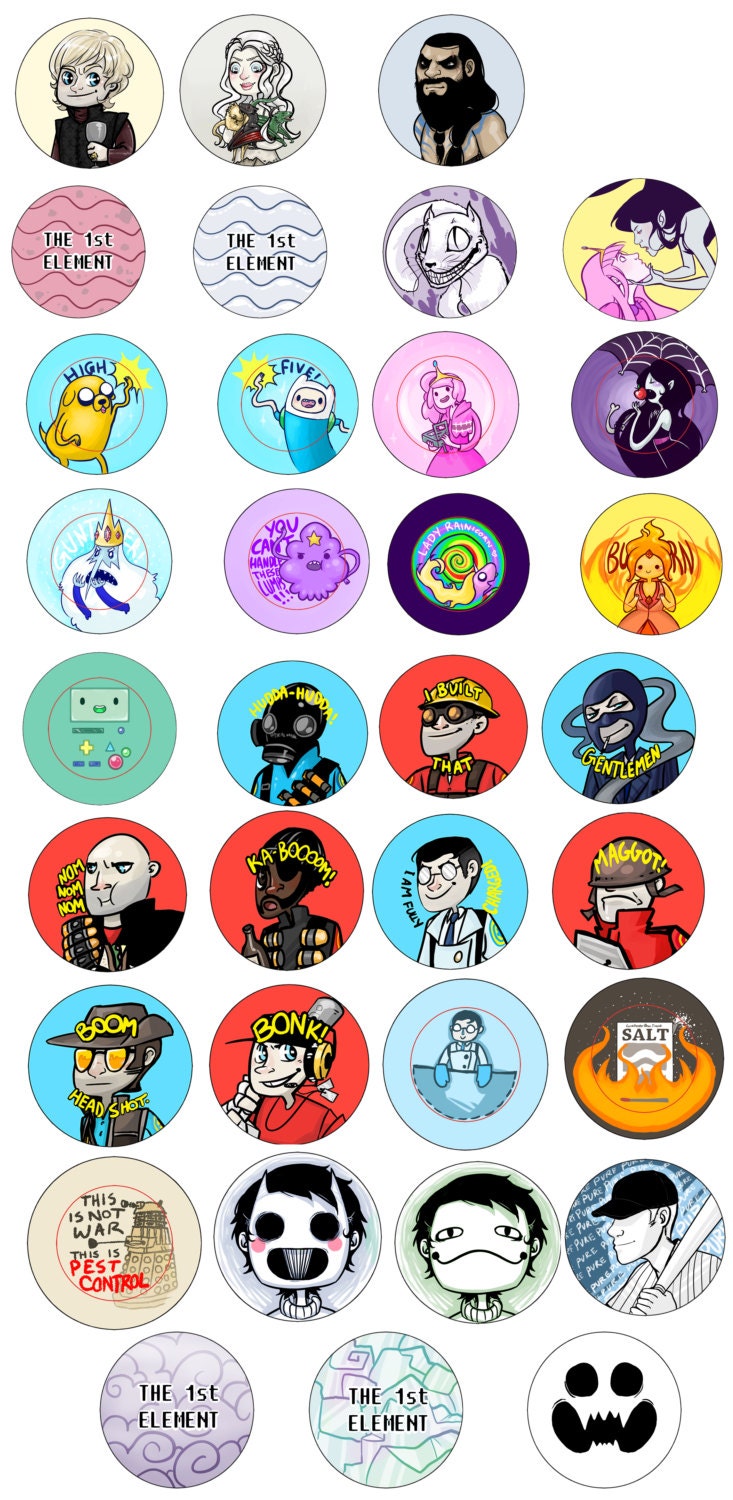 Any THREE Buttons From Our Shop