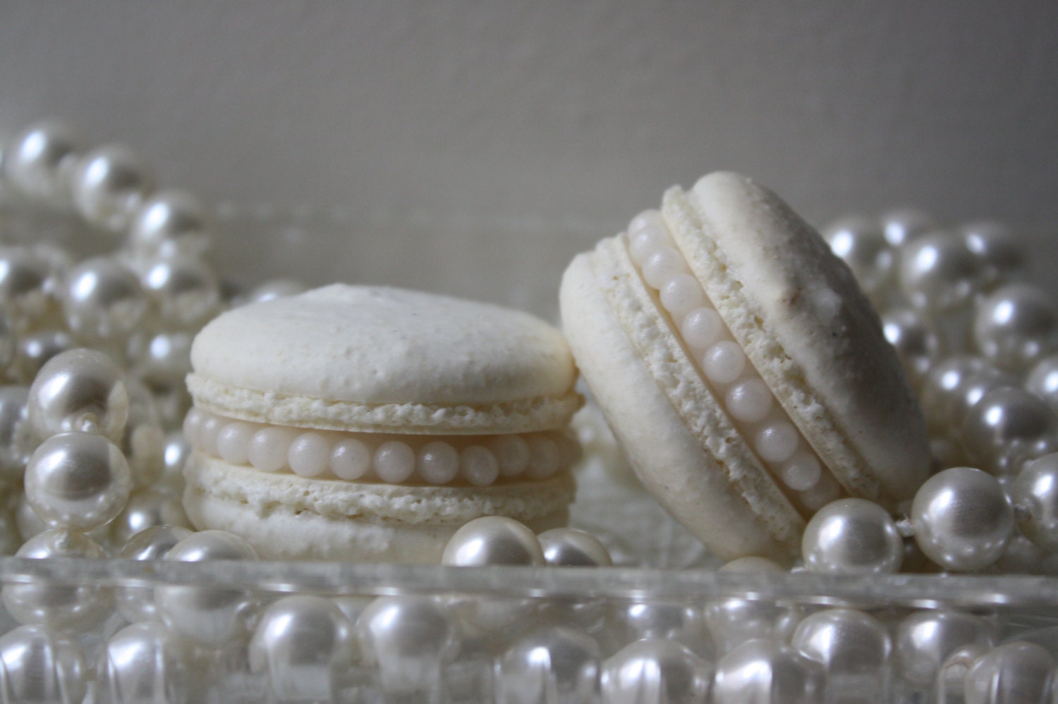 Pearl French Macaron Wedding Macaron Tiffany Blue White Pink