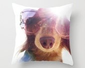 Dachshund, Dog Photograph 16" x 16" Throw Pillow Cover - Photography, Doxie, Dach, Doxies, Weiner, Sausage, Whimsical, Puppy, Bright, Home