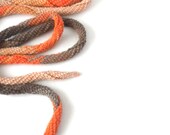 SUMMER SALE: 20% OFF, Fall Colors, Mercerized Cotton, Spiral Skinny Scarf, Crochet Necklace, Spring, Summer, Fashion, Womens, Accessories