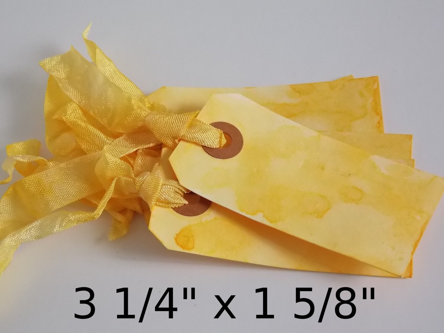 Wild Honey Yellow Set of 50 Any Color Any Size Stained Tags Wedding Favors Seating Charts Gift Tags Price Tags Shabby Chic Wedding