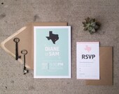 Wedding Invitation Suite - Texas Y'all // PRINTING DEPOSIT //