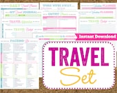 50% OFF INSTANT DOWNLOAD Travel Printables- Vacation Planner-14 Pdf Printable Sheets