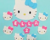 Hello Kitty Fondant Cupcake toppers Il_170x135