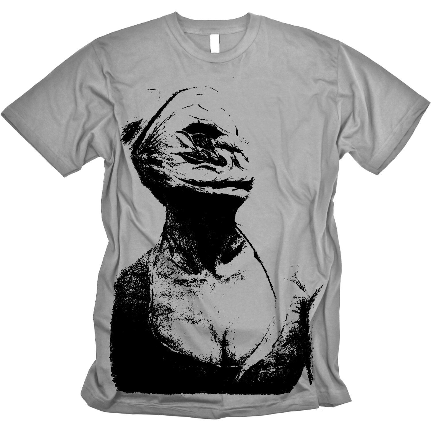 Silent Hill Nurse Horror Sketch (on slate) MENS American Apparel Tshirt
