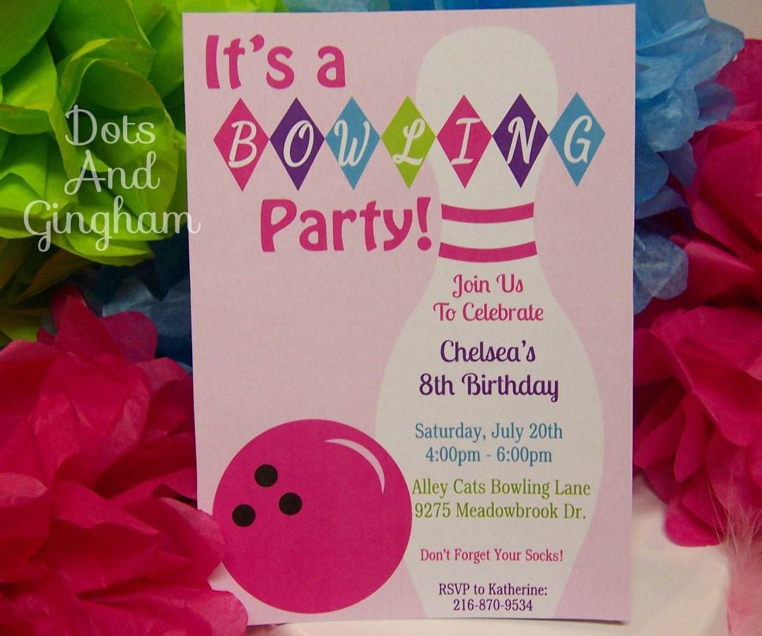 Bowling Invitation-Bowling Party-Bowl Invitation-Printable Bowling Invitation-Bowling-Bowling Birthday-Bowling Ball
