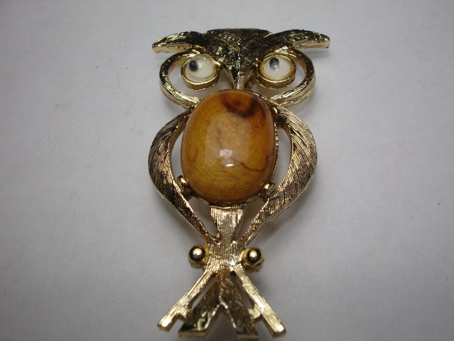 Owl Brooch with Eyes that move