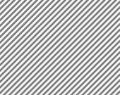 Riley Blake - Little Stripe in Gray - 1 yard