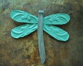 Light Green Antique Tile Dragonfly