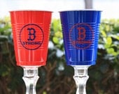 Boston "B Strong" Solo Cup Wine Glass