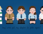 The Office Characters - Cross Stitch PDF Pattern Download