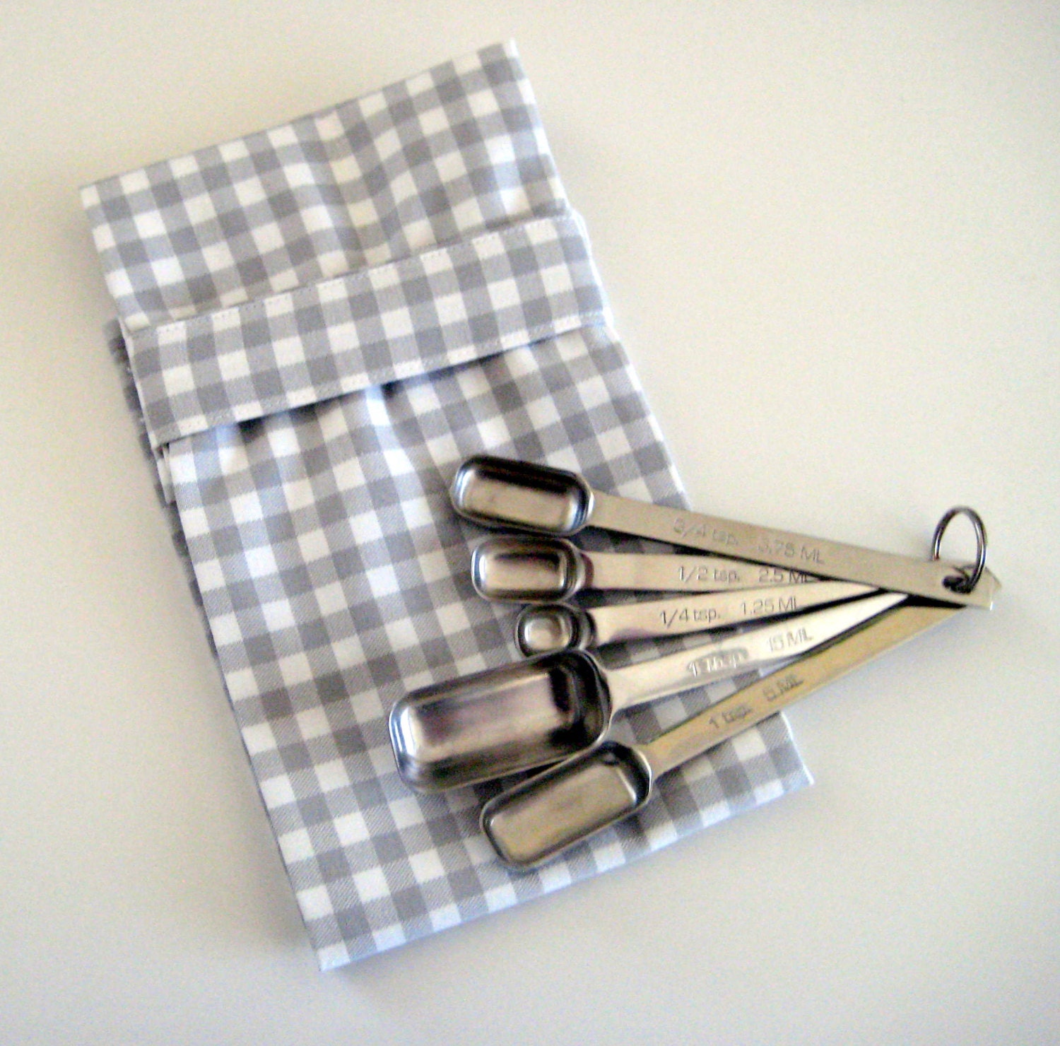 Grey Gingham  hanging towel - Hang Tight Towel (TM)