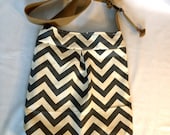 Chevron Tote with Recycled Strap