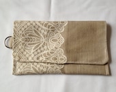 Vintage Inspired Clutch with Recycled Materials