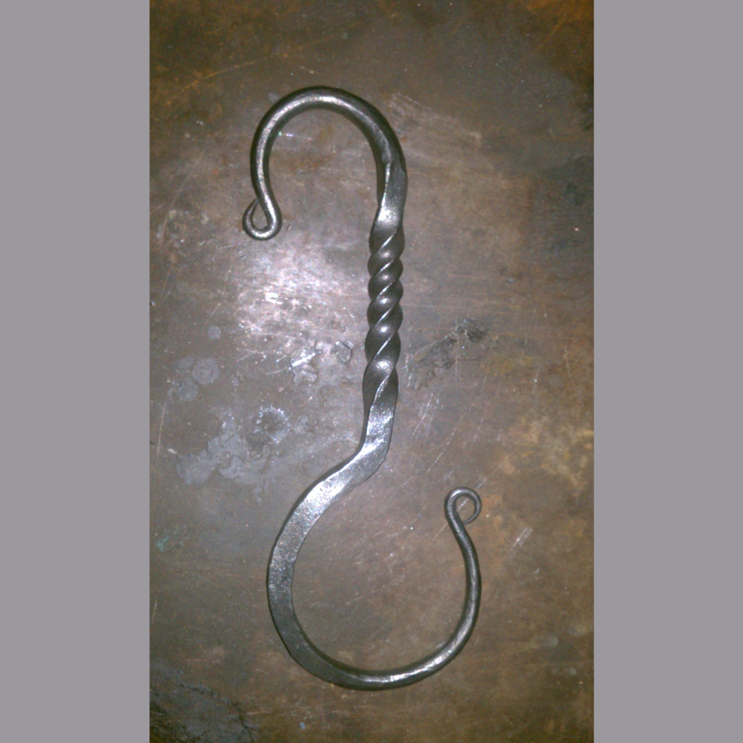Blacksmith handmade Iron Scarf Hook