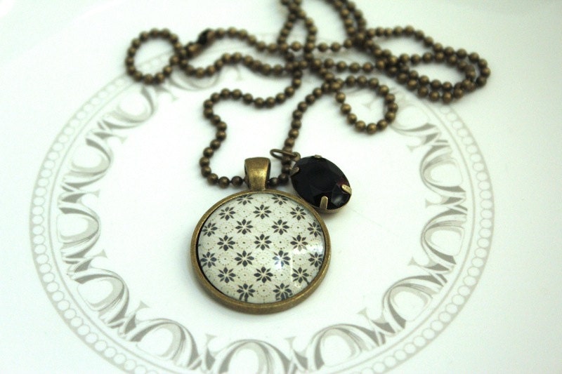 Black & White Doily Necklace