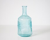 Vintage aqua glass bottle