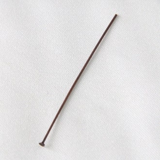 100 pcs - 2 Inch Antique Copper Head Pins 21 Gauge