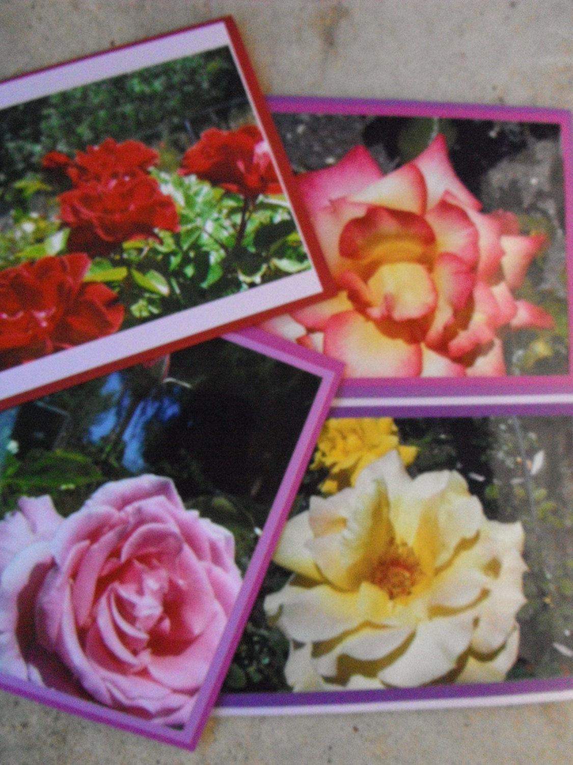 Vibrant Spring Flowers Roses Mother's Day Note Cards