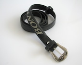 Recycled bicycle tire Belt, Black belt, Women's belt, O.O.K, Unique, Narrow belt, Race bike belt - maykobags