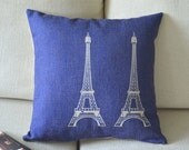 La Tour Eiffel  Cotton linen Cushion Cover throw pillow case