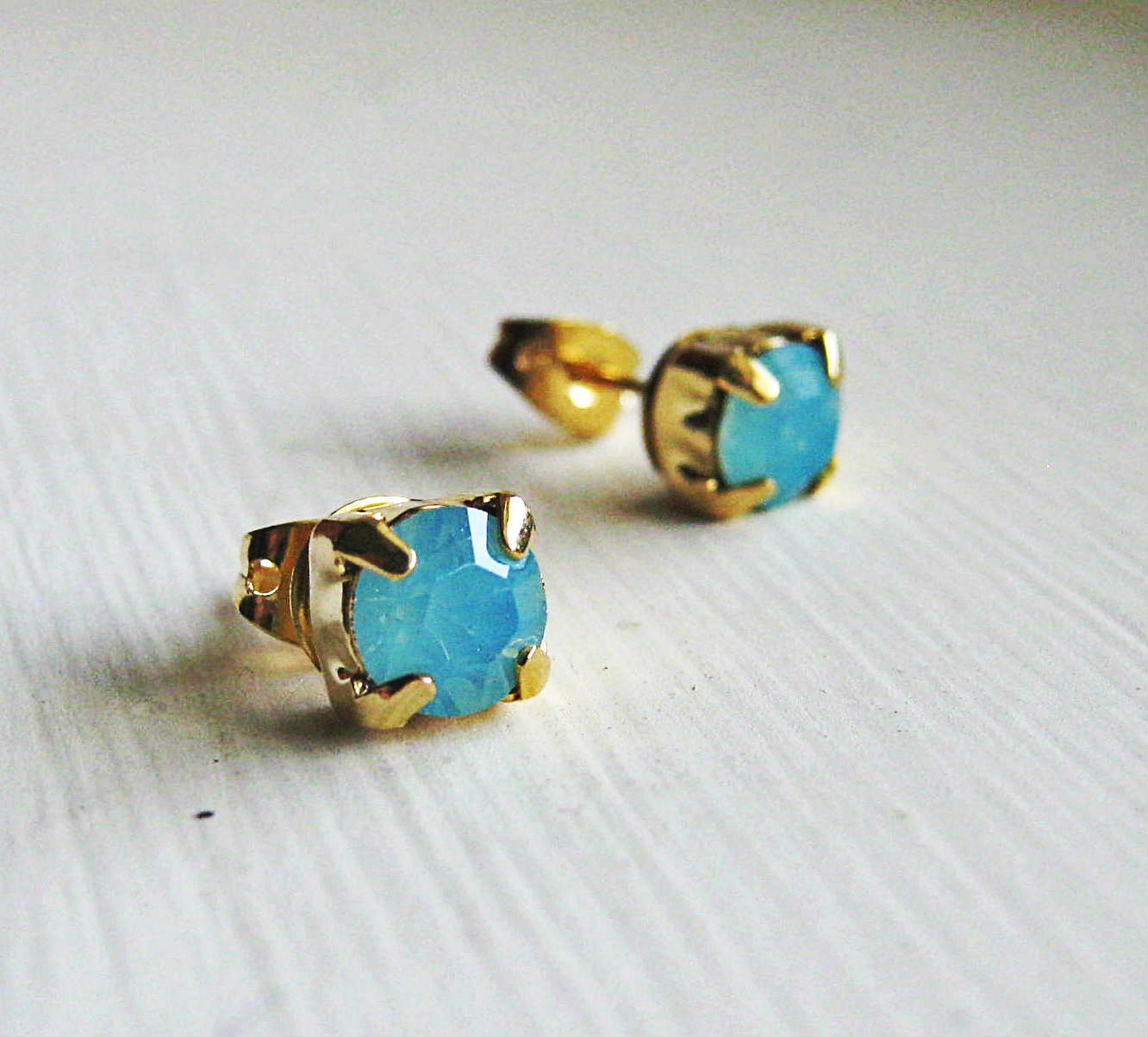 Pacific Opal Swarovski Crystal Studs