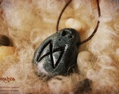 Dagaz runestone pendant