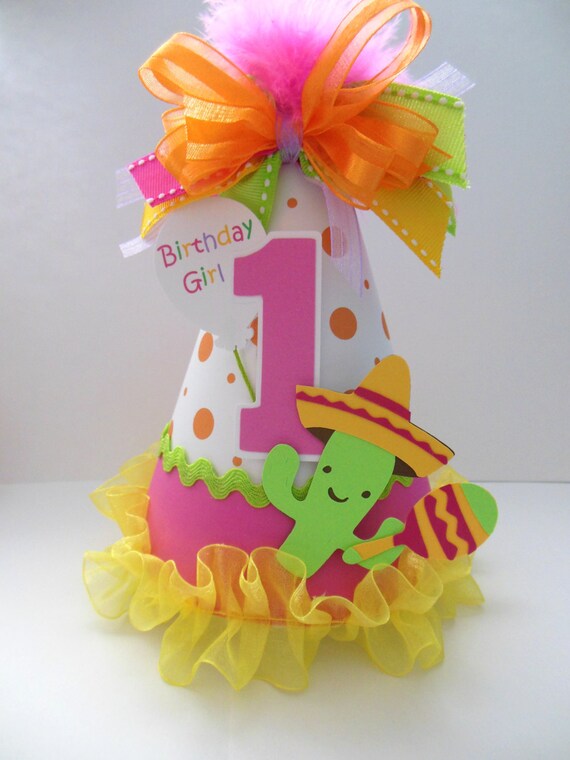 Lil' Fiesta Time - Cinco de Mayo - Birthday Party Hat - Personalized Il_570xn