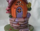 Ceramic Pumpkin Night Light done in acrylics and sprayed to high gloss finish