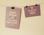 Rustic Chalkboard Floral, DIY Printable Wedding Invitation with RSVP