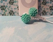 So very cute  Seafoam Green  Dahlia Earbuds