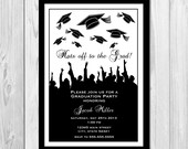 Graduation Party Invitation - Grad Hats - DIY - Printable Il_170x135