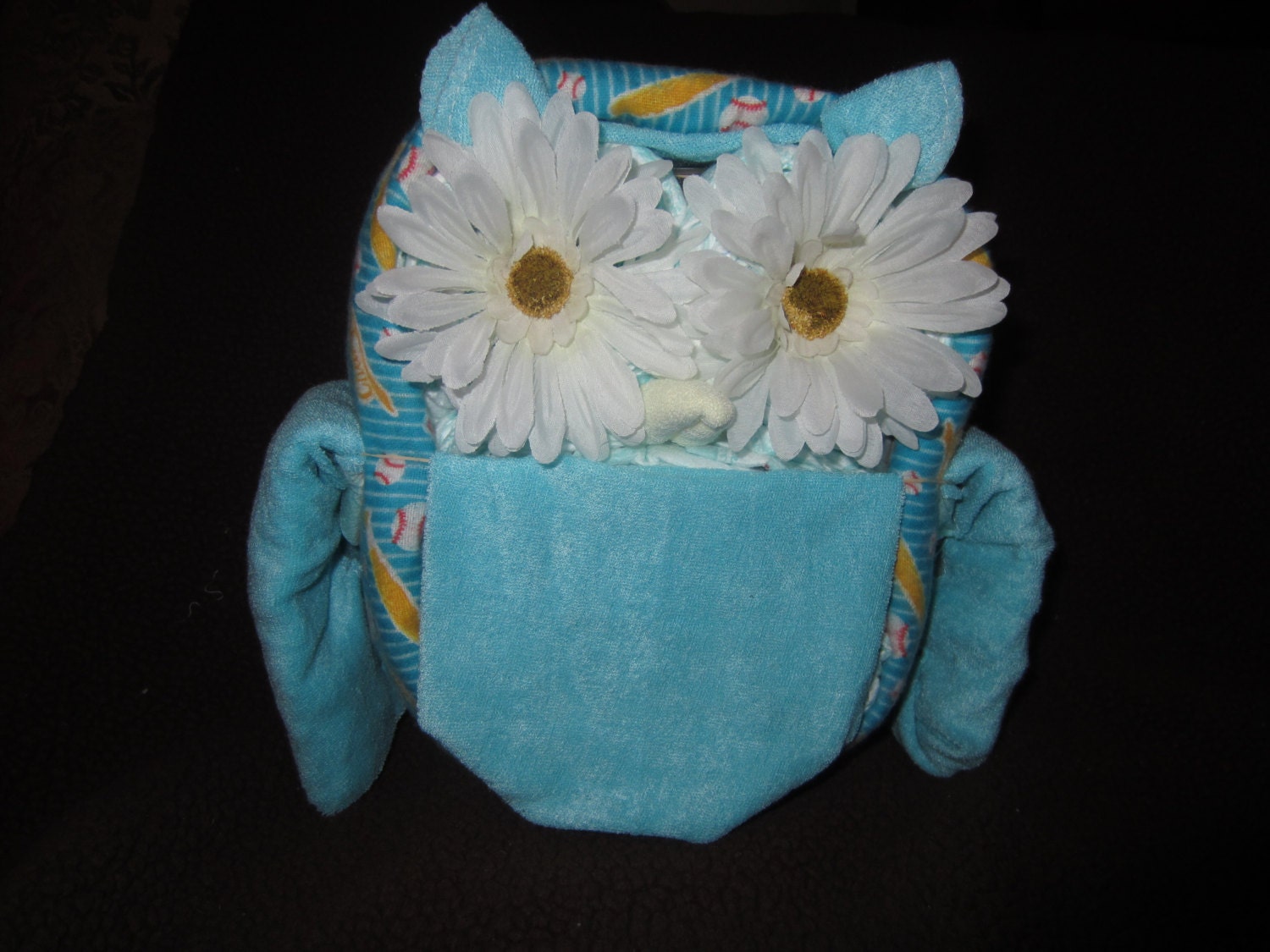 Diaper Owl Boy/Girl Diaper Animals (about 10 inches tall) Baby Shower Decoration, Mom to Be Gift, Nursery Decoration
