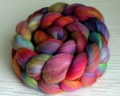 Merino Wool Roving - Hand Painted Felting or Spinning Fiber